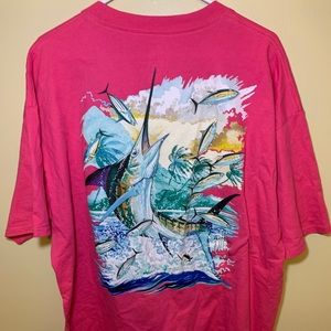 Guys Harvey short sleeve size XXL pink